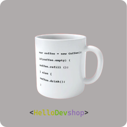 Taza codificada con una funcion