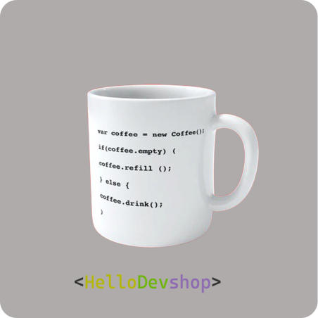 Taza codificada con una funcion
